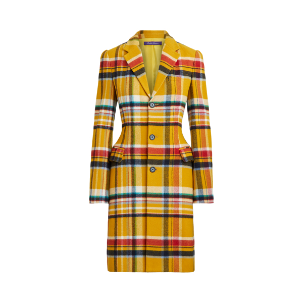 Leora Plaid Wool-Cashmere Coat Ralph Lauren Collection em 1