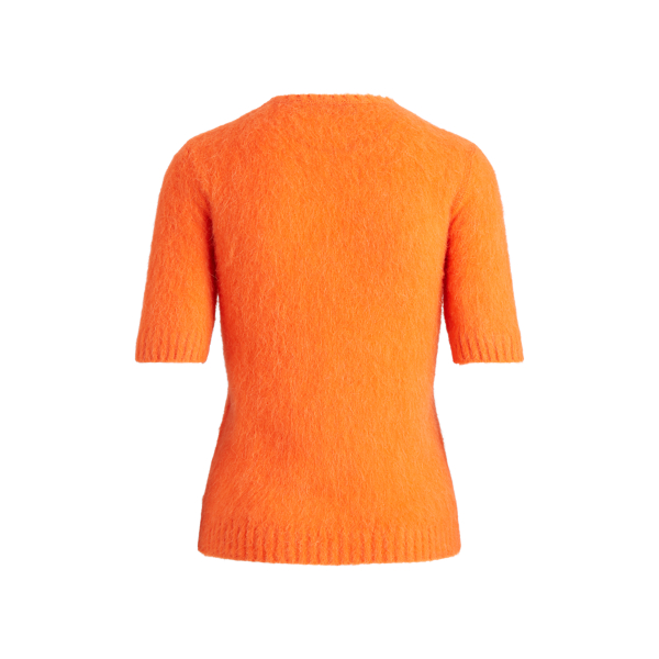 Tangerine Knit Short-Sleeve Sweater Ralph Lauren Collection 2