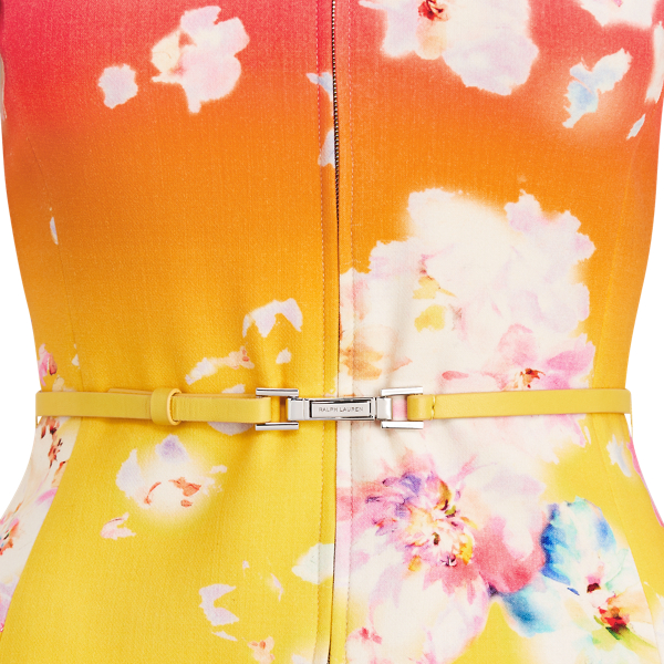 Pink/Yellow/Green Ombre Azalea Floral Jacket Ralph Lauren Collection 7