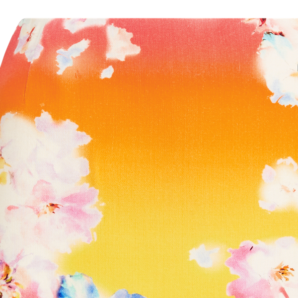 Pink/Yellow/Green Ombre Cynthia Ombre Wool Skirt Ralph Lauren Collection 6