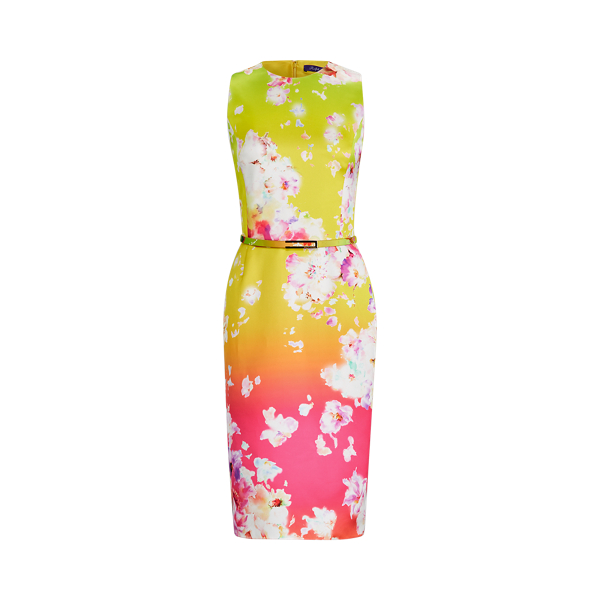 Abito Tuscon a fiori con cintura Ralph Lauren Collection in 1