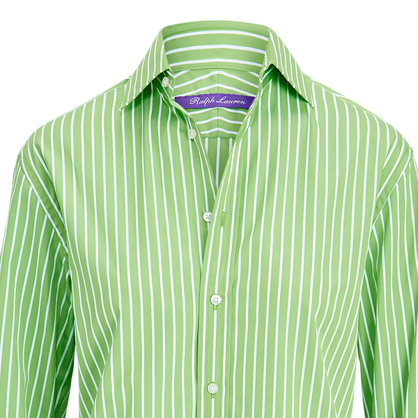 Lime White Rowland Boyfriend Shirt Ralph Lauren Collection 6
