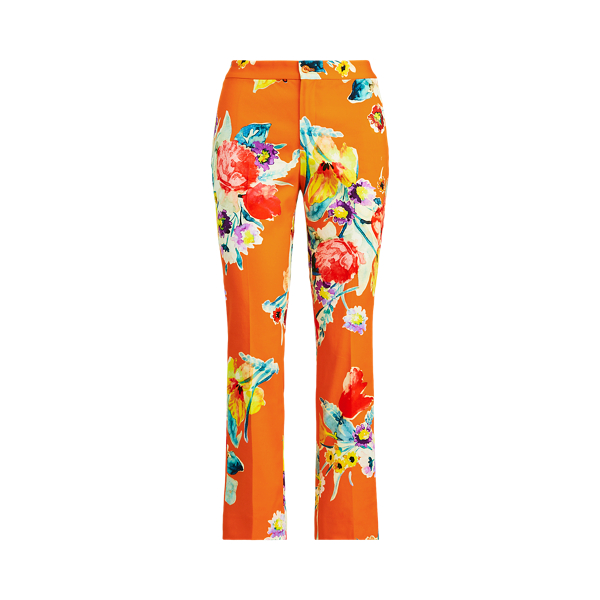 Carlina Floral Cotton Pant Ralph Lauren Collection em 1