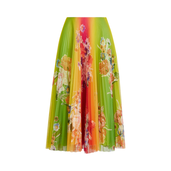 Trivelas Floral Pleated Skirt Ralph Lauren Collection 1