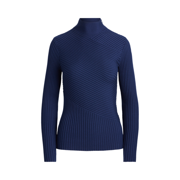 Pull c&ocirc;tel&eacute; col chemin&eacute; en m&eacute;rinos Ralph Lauren Collection en 1