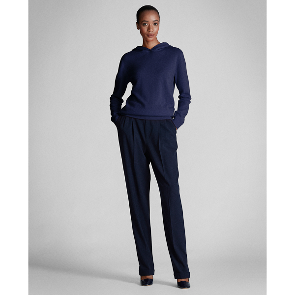 Lux Navy Cashmere Hoodie Ralph Lauren Collection 3