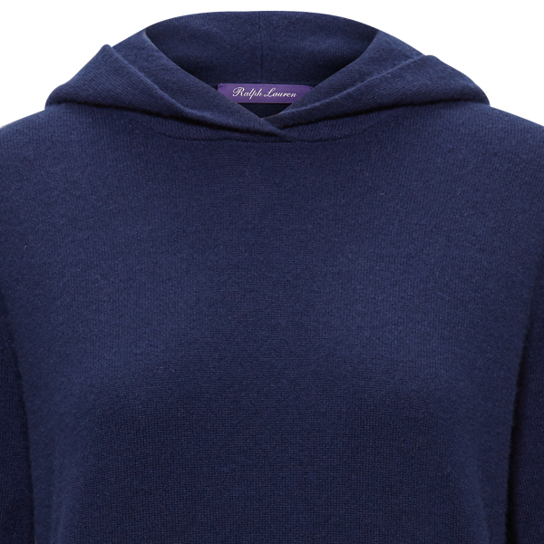 Lux Navy Cashmere Hoodie Ralph Lauren Collection 5