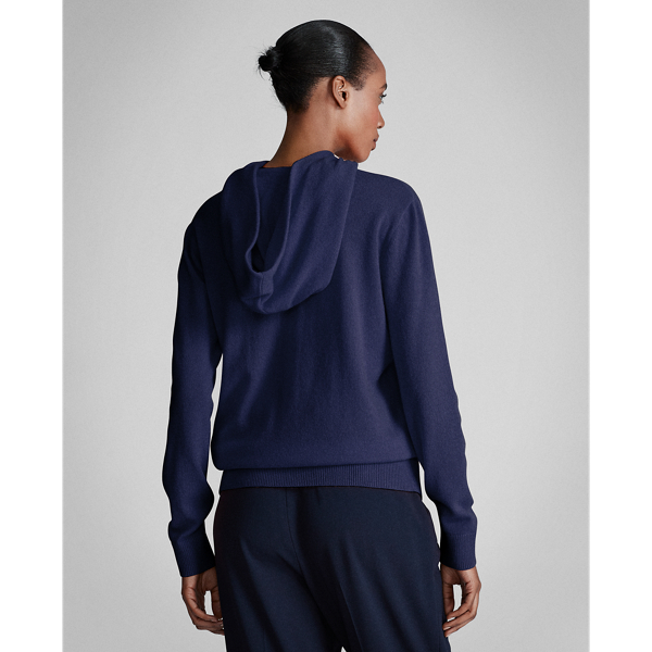 Lux Navy Cashmere Hoodie Ralph Lauren Collection 4