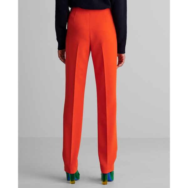 Tangerine Simone Wool Crepe Trouser Ralph Lauren Collection 5