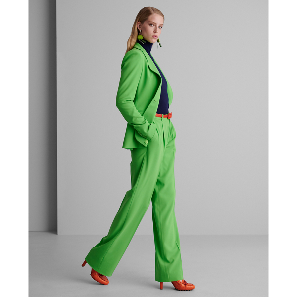 Lime Leander Wool Crepe Jacket Ralph Lauren Collection 3