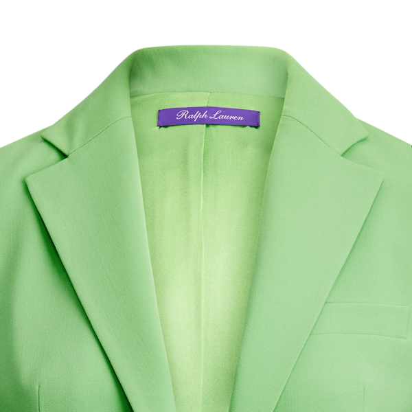 Lime Leander Wool Crepe Jacket Ralph Lauren Collection 6
