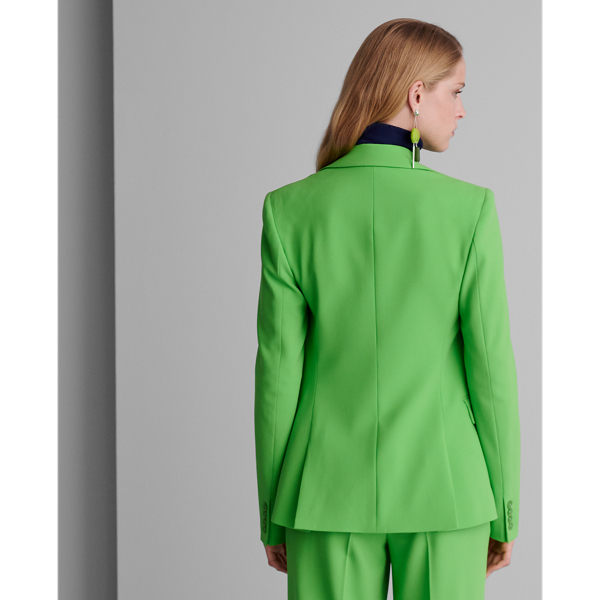 Lime Leander Wool Crepe Jacket Ralph Lauren Collection 5