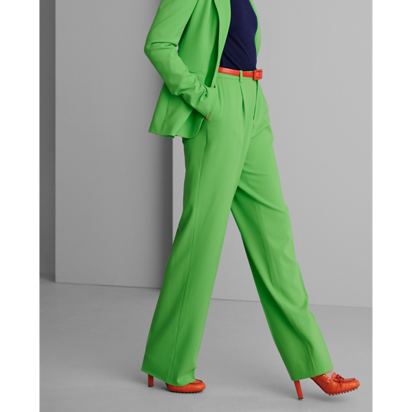 Lime Winnifred Wool Crepe Trouser Ralph Lauren Collection 4