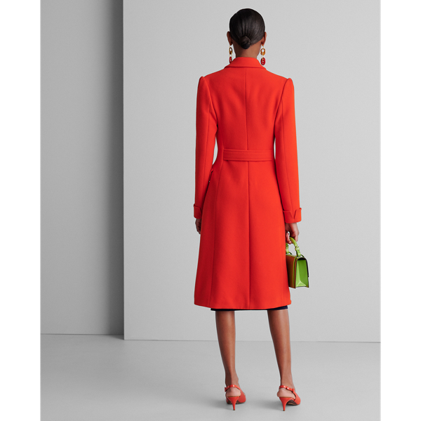 Tangerine Kamilla Virgin Wool Coat Ralph Lauren Collection 3