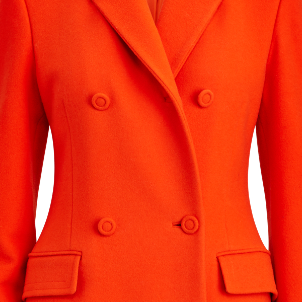 Tangerine Kamilla Virgin Wool Coat Ralph Lauren Collection 6