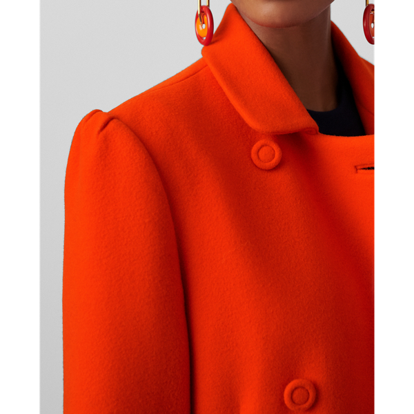 Tangerine Kamilla Virgin Wool Coat Ralph Lauren Collection 5