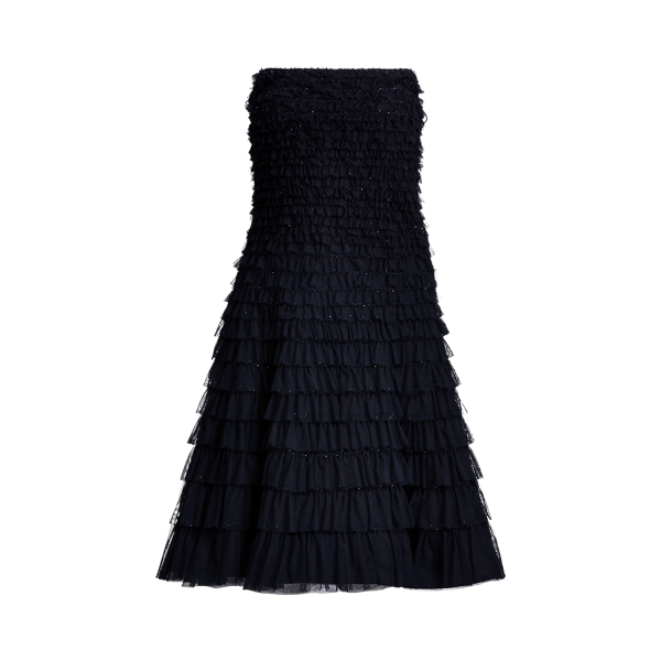 Robe Jordynn en tulle &agrave; paillettes Ralph Lauren Collection en 1