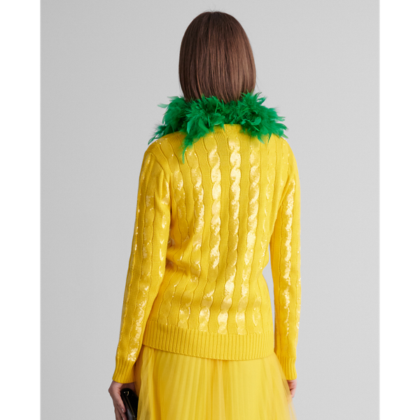 Yellow Trivelas Pleated Tulle Skirt Ralph Lauren Collection 5