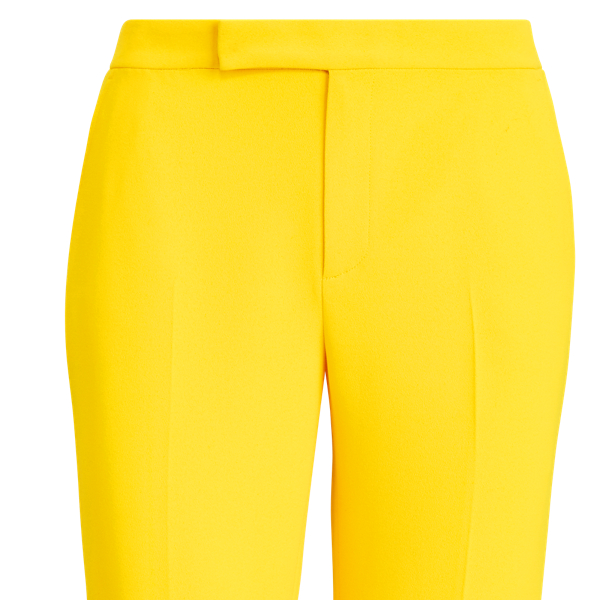 Yellow Seth Cropped Crepe Cady Trouser Ralph Lauren Collection 6