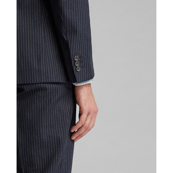 Indigo Herringbone Pinstripe Suit Jacket RRL 6