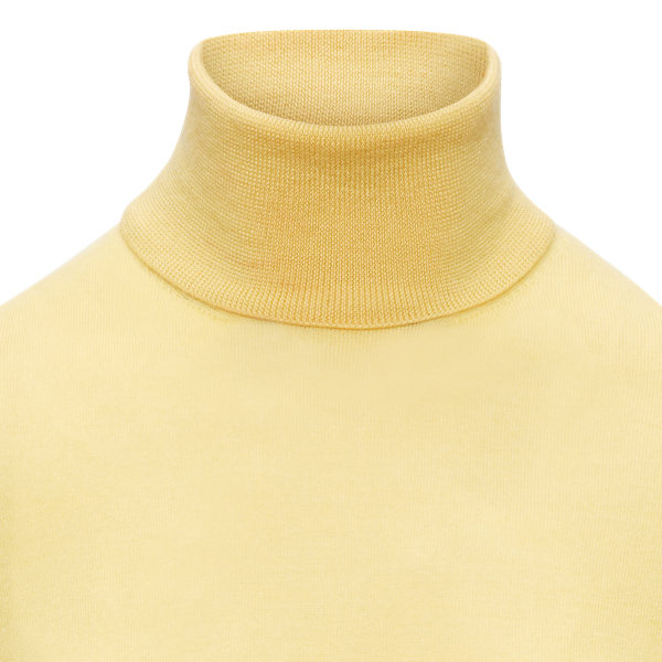 Pale Yellow Cashmere Roll Neck Jumper Ralph Lauren Collection 5
