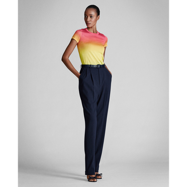 Ombre Multi Ombr&eacute; Silk Crewneck Shirt Ralph Lauren Collection 3