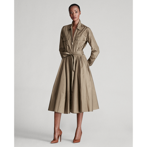 Cambria Silk Safari Shirtdress