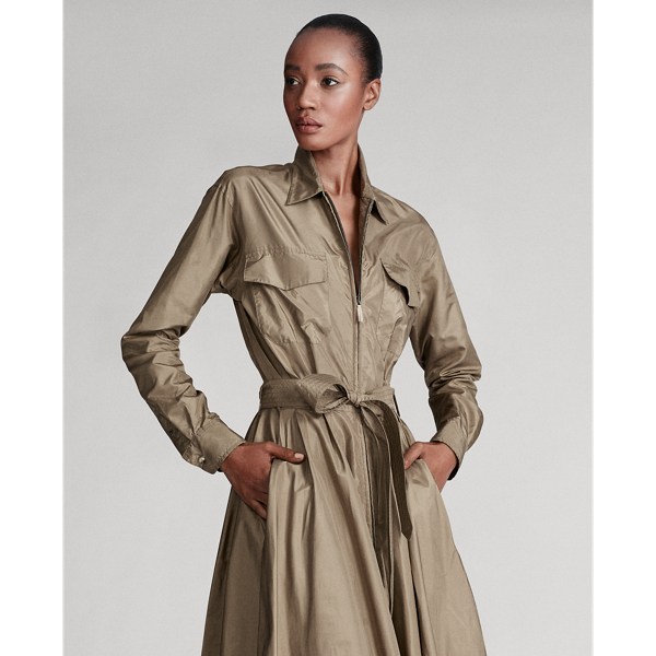 Cambria Silk Safari Shirtdress
