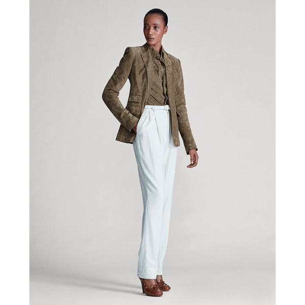 Olive Parker Lamb-Suede Jacket Ralph Lauren Collection 4
