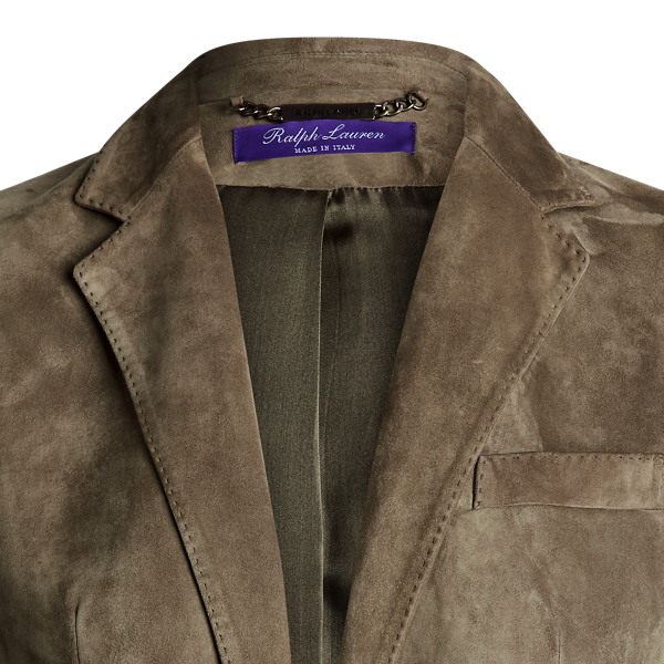 Olive Parker Lamb-Suede Jacket Ralph Lauren Collection 9