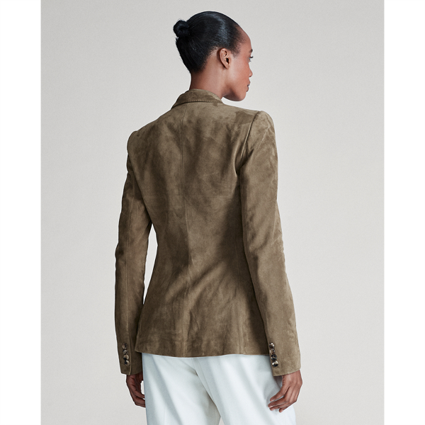 Olive Parker Lamb-Suede Jacket Ralph Lauren Collection 5