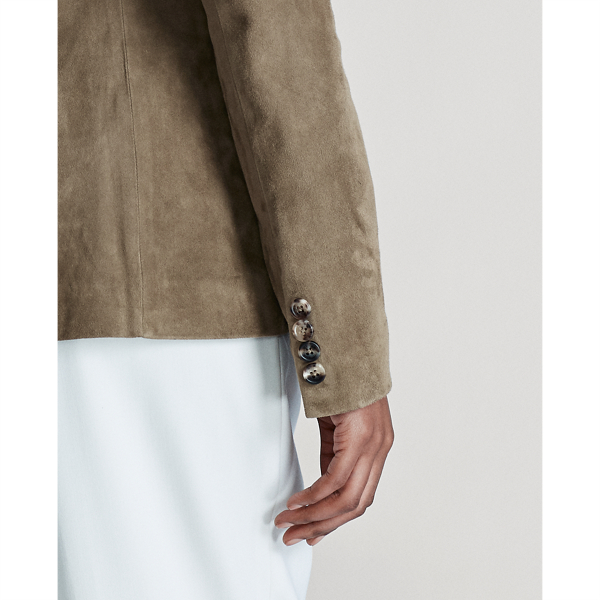 Olive Parker Lamb-Suede Jacket Ralph Lauren Collection 6