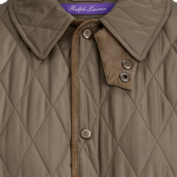 Olive Leslie Quilted Barn Coat Ralph Lauren Collection 8