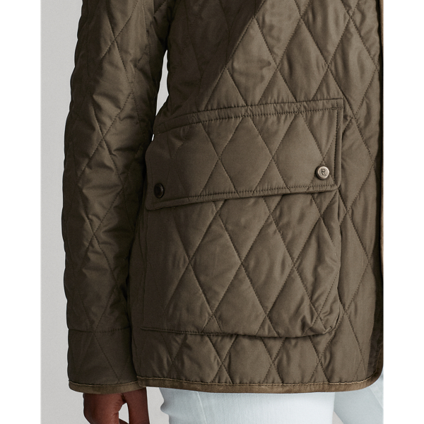 Olive Leslie Quilted Barn Coat Ralph Lauren Collection 6