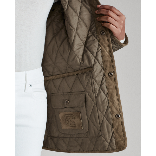 Olive Leslie Quilted Barn Coat Ralph Lauren Collection 7