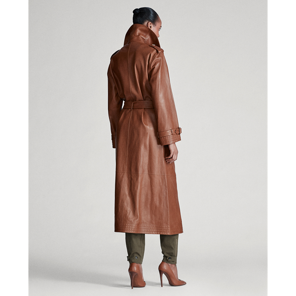 Saddle Callahan Lambskin Trench Coat Ralph Lauren Collection 5