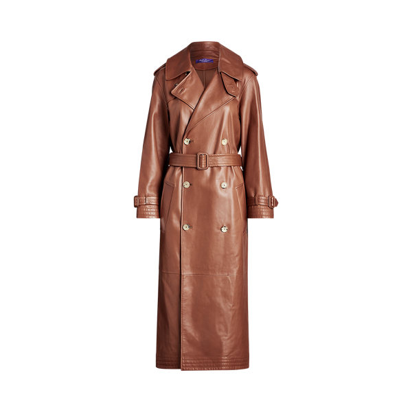 Saddle Callahan Lambskin Trench Coat Ralph Lauren Collection 2