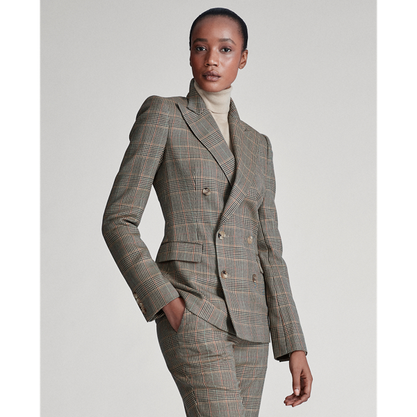 Multi Camden Glen Plaid Wool Jacket Ralph Lauren Collection 4