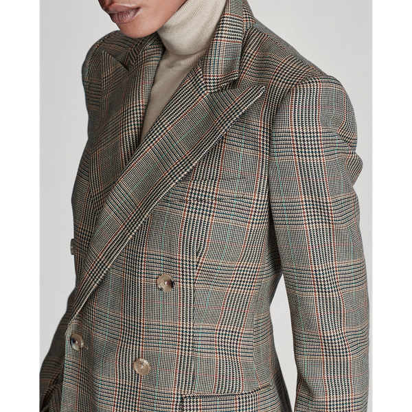 Multi Camden Glen Plaid Wool Jacket Ralph Lauren Collection 5