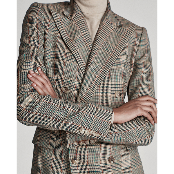 Multi Camden Glen Plaid Wool Jacket Ralph Lauren Collection 7