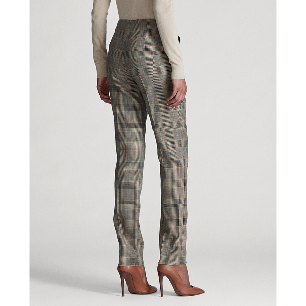 Multi Simone Glen Plaid Wool Trouser Ralph Lauren Collection 4