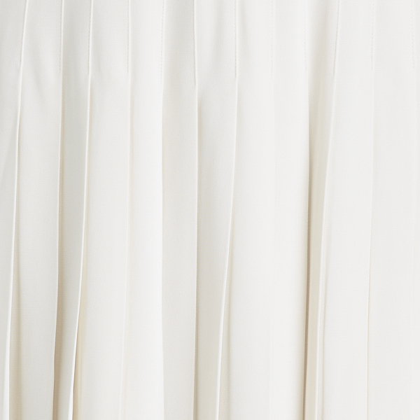 Lux Cream Chelsey Crepe Skirt Ralph Lauren Collection 7