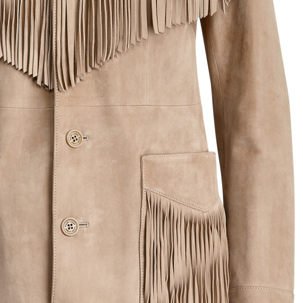 Icon Tan Bryleigh Lamb-Suede Jacket Ralph Lauren Collection 7