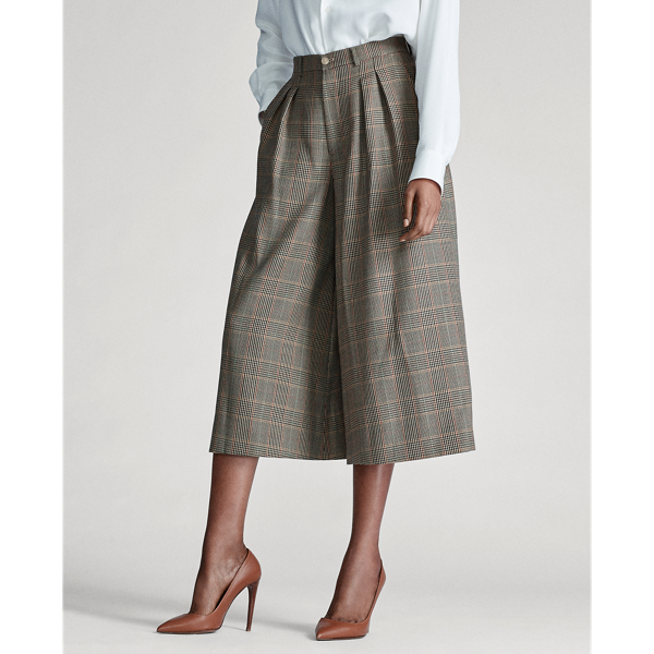 Multi Evan Glen Plaid Culotte Ralph Lauren Collection 3