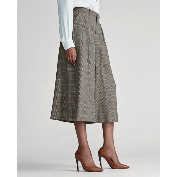 Multi Evan Glen Plaid Culotte Ralph Lauren Collection 4