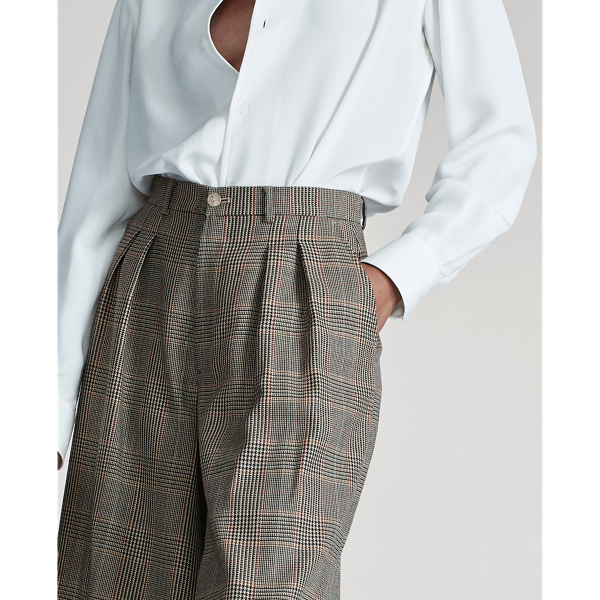 Multi Evan Glen Plaid Culotte Ralph Lauren Collection 6