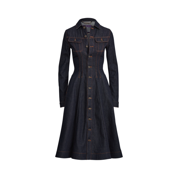ralph lauren denim trucker dress Lauren Ralph Lauren Women's Denim Trucker Dress