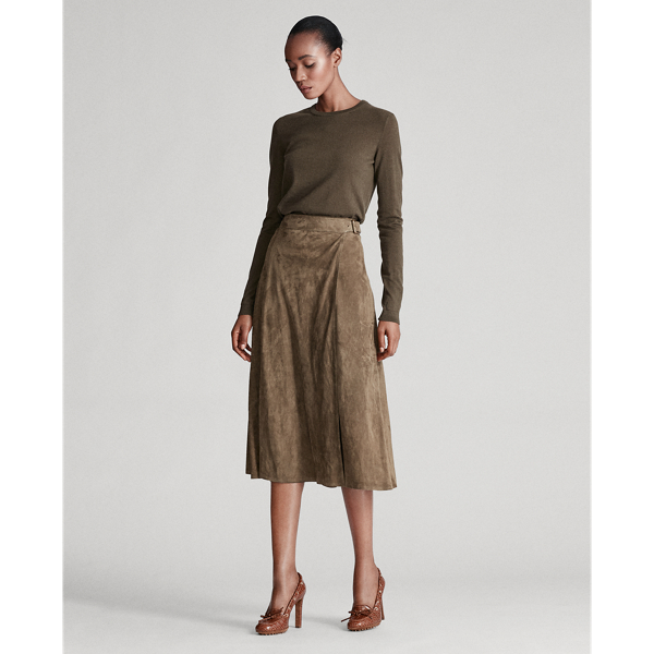 Olive Cashmere Crewneck Sweater Ralph Lauren Collection 3
