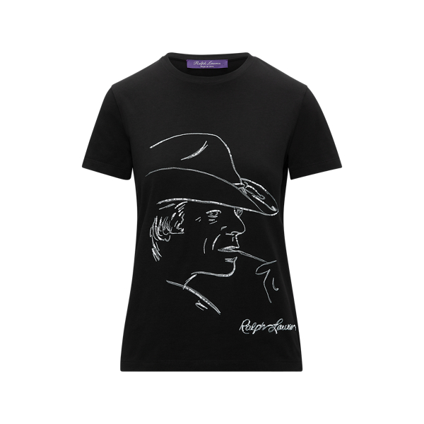 Embellished Ralph Lauren Tee Ralph Lauren Collection em 1