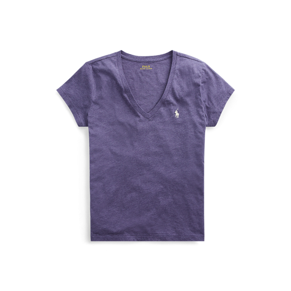 Cotton Jersey V-Neck Tee
